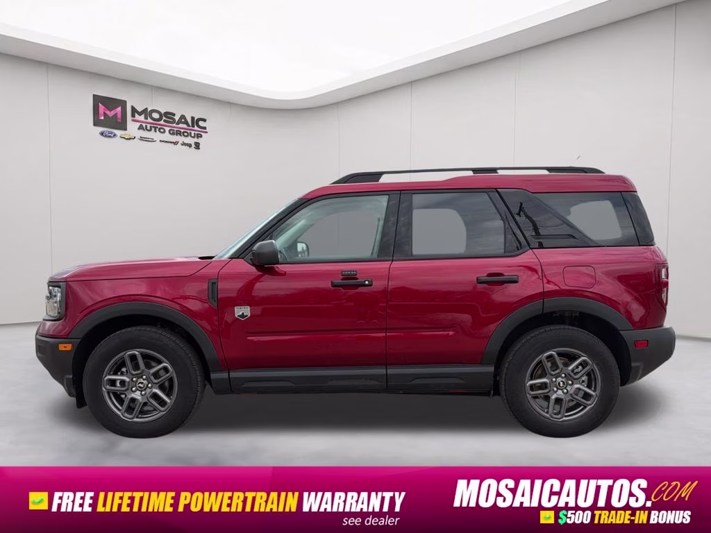 2025 Ruby Red Metallic Tinted Clearcoat Ford Bronco Sport Big Bend 4X4 SUV