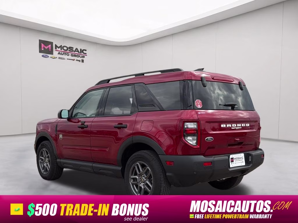 2025 Ruby Red Metallic Tinted Clearcoat Ford Bronco Sport Big Bend 4X4 SUV