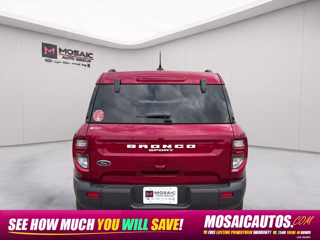 2025 Ruby Red Metallic Tinted Clearcoat Ford Bronco Sport Big Bend 4X4 SUV