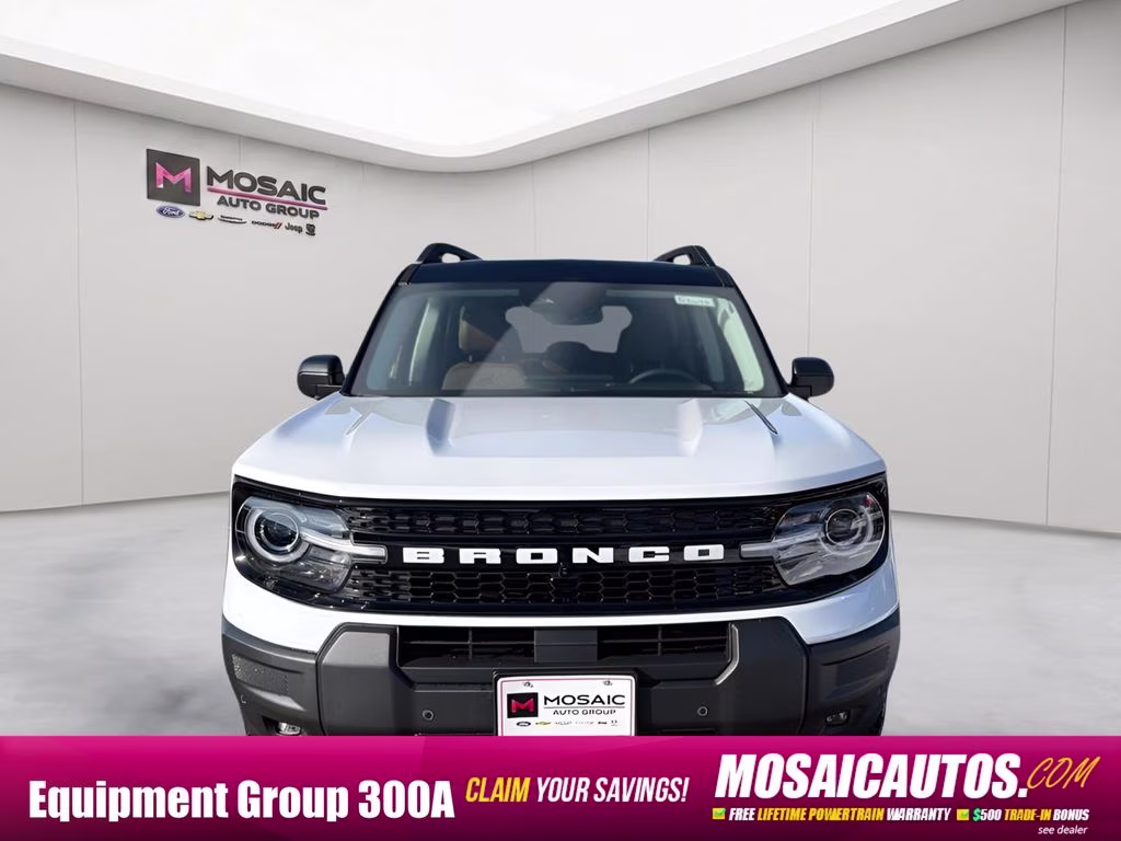 2025 Oxford White Ford Bronco Sport Outer Banks 4X4 SUV