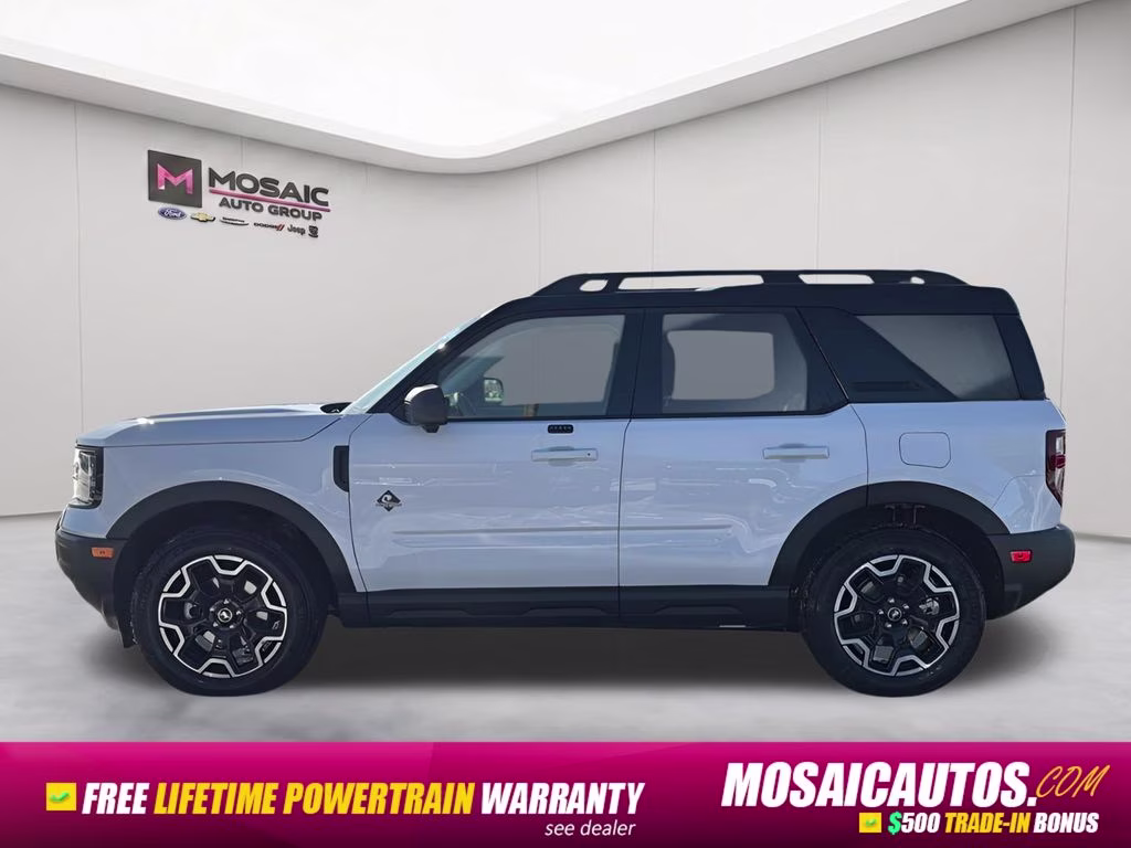 2025 Oxford White Ford Bronco Sport Outer Banks 4X4 SUV