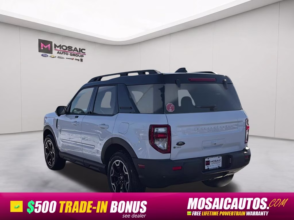 2025 Oxford White Ford Bronco Sport Outer Banks 4X4 SUV