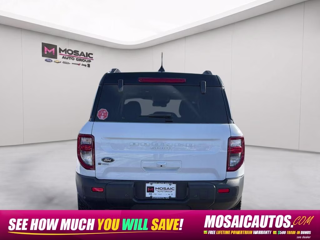 2025 Oxford White Ford Bronco Sport Outer Banks 4X4 SUV