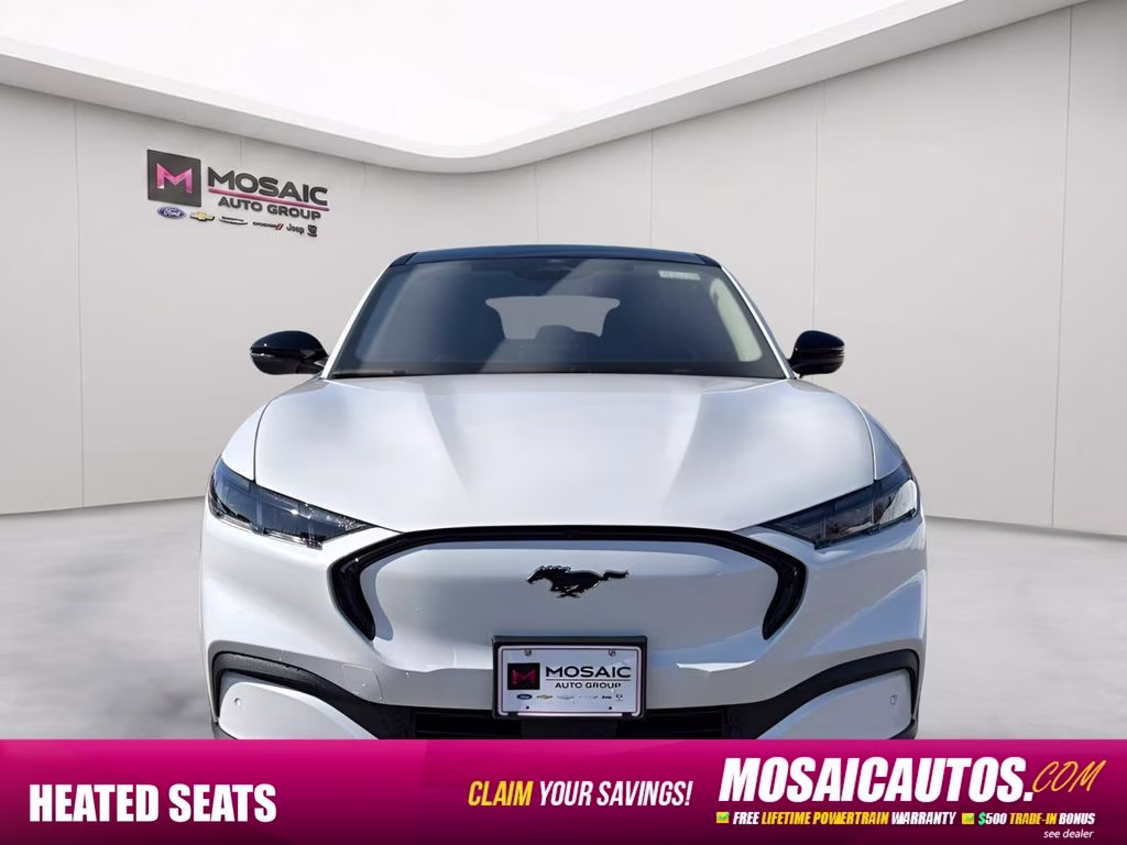 2026 Star White Metallic Tri-Coat Ford Mustang Mach-E Premium AWD SUV