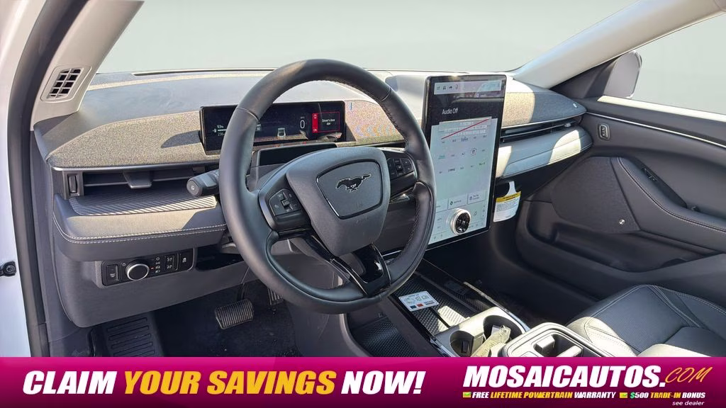 2026 Star White Metallic Tri-Coat Ford Mustang Mach-E Premium AWD SUV