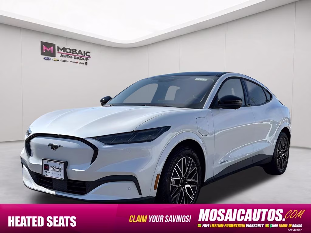 2026 Star White Metallic Tri-Coat Ford Mustang Mach-E Premium AWD SUV