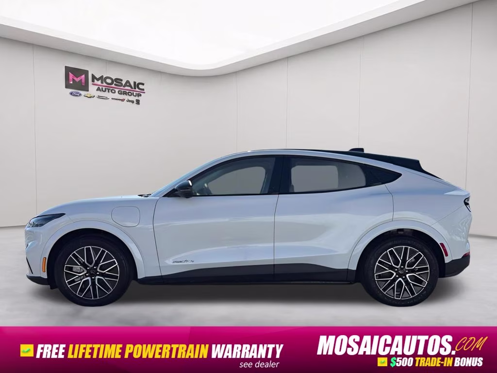 2026 Star White Metallic Tri-Coat Ford Mustang Mach-E Premium AWD SUV