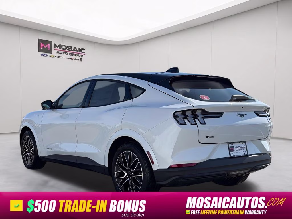 2026 Star White Metallic Tri-Coat Ford Mustang Mach-E Premium AWD SUV