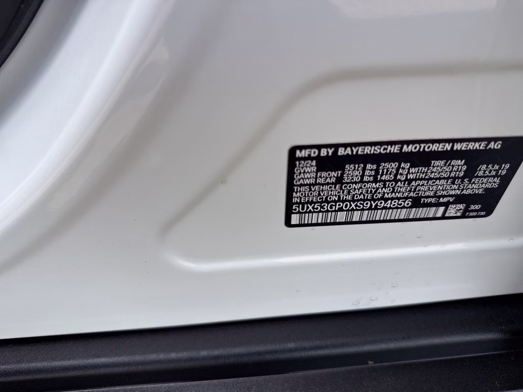 2025 Alpine White BMW X3 30 xDrive AWD SUV