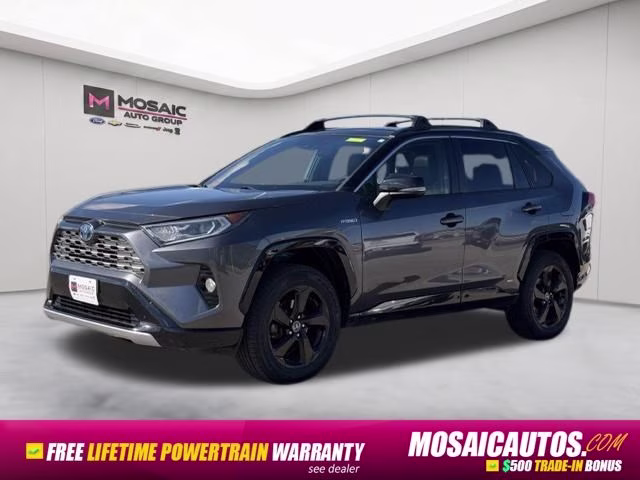 2019 Magnetic Gray Metallic Toyota RAV4 Hybrid XSE AWD SUV