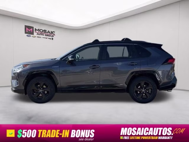 2019 Magnetic Gray Metallic Toyota RAV4 Hybrid XSE AWD SUV