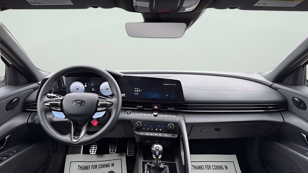 2025 Atlas White Hyundai Elantra N Base FWD Sedan