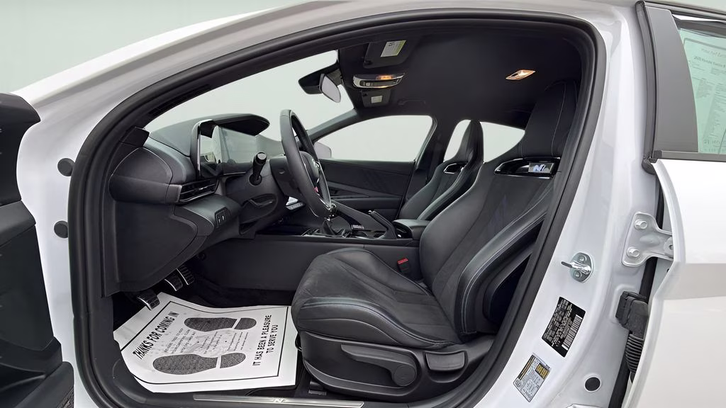 2025 Atlas White Hyundai Elantra N Base FWD Sedan