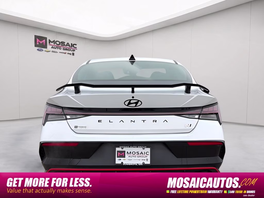 2025 Atlas White Hyundai Elantra N Base FWD Sedan