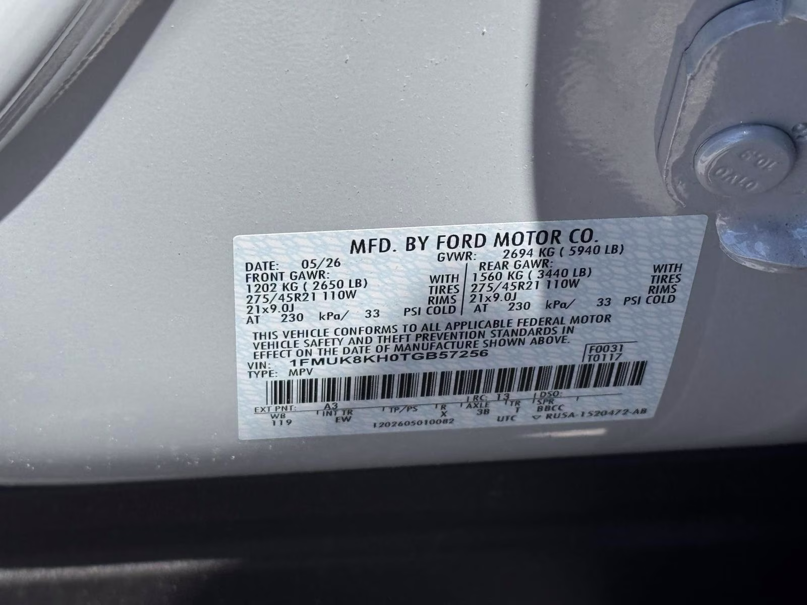 2026 White Ford Explorer ST-Line 4WD 4X4 SUV