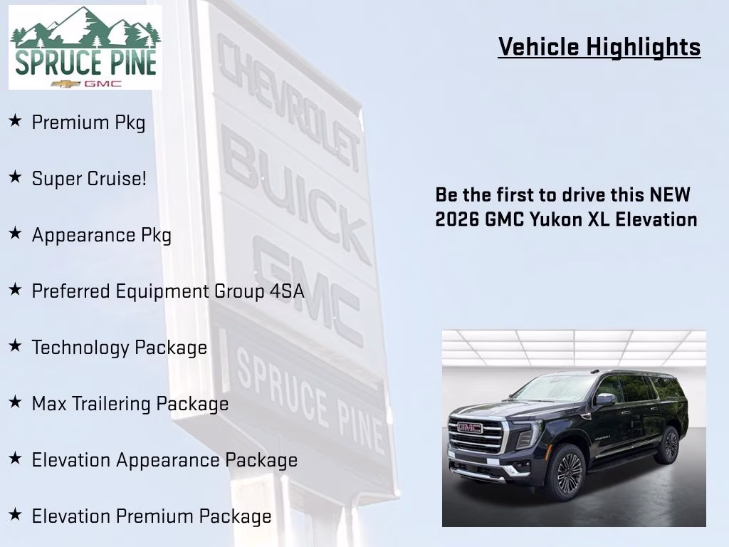 2026 Titanium Rush Metallic GMC Yukon XL Elevation 4X4 SUV