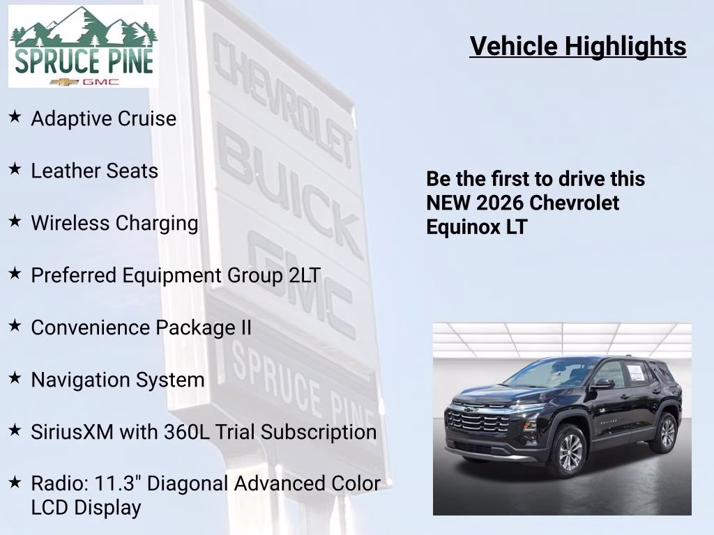 2026 Mosaic Black Metallic Chevrolet Equinox LT AWD SUV