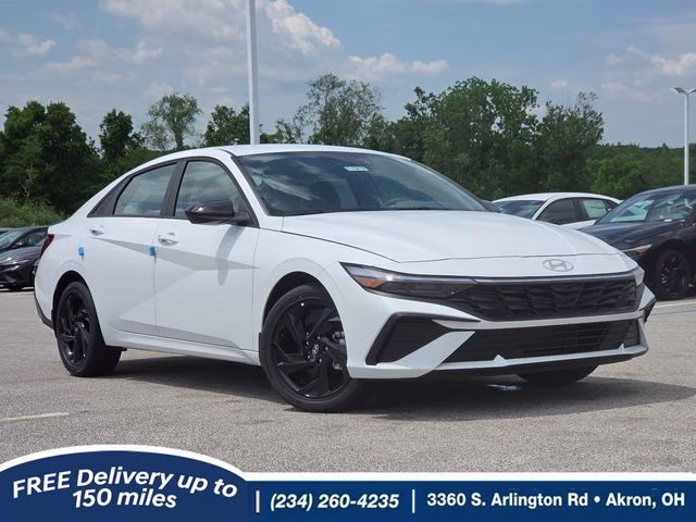 2026 Serenity White Pearl Hyundai Elantra SEL Sport FWD Sedan