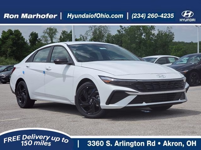 2026 Serenity White Pearl Hyundai Elantra SEL Sport FWD Sedan