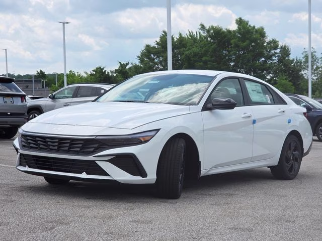 2026 Serenity White Pearl Hyundai Elantra SEL Sport FWD Sedan