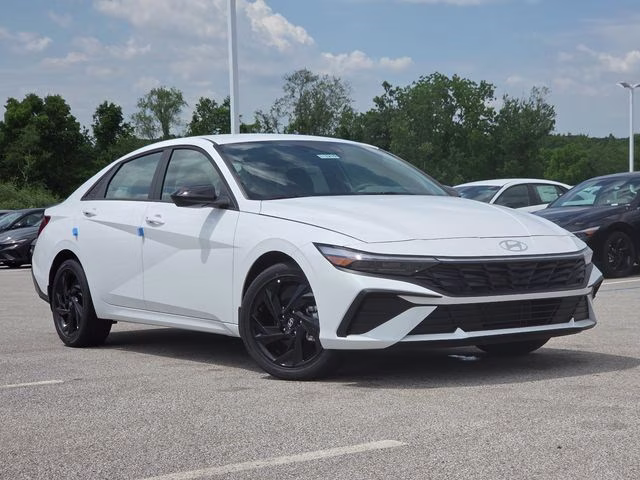 2026 Serenity White Pearl Hyundai Elantra SEL Sport FWD Sedan