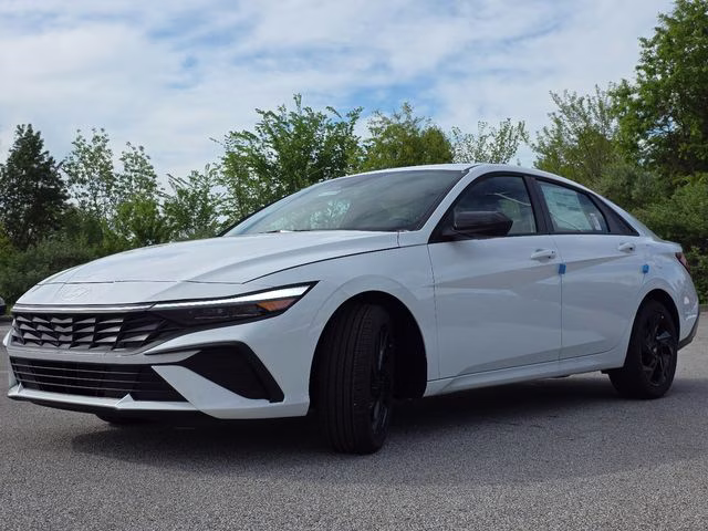 2026 Serenity White Pearl Hyundai Elantra SEL Sport FWD Sedan