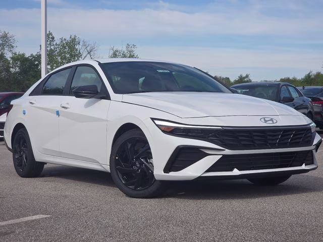 2026 Serenity White Pearl Hyundai Elantra SEL Sport FWD Sedan