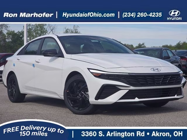 2026 Serenity White Pearl Hyundai Elantra SEL Sport FWD Sedan