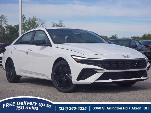 2026 Serenity White Pearl Hyundai Elantra SEL Sport FWD Sedan