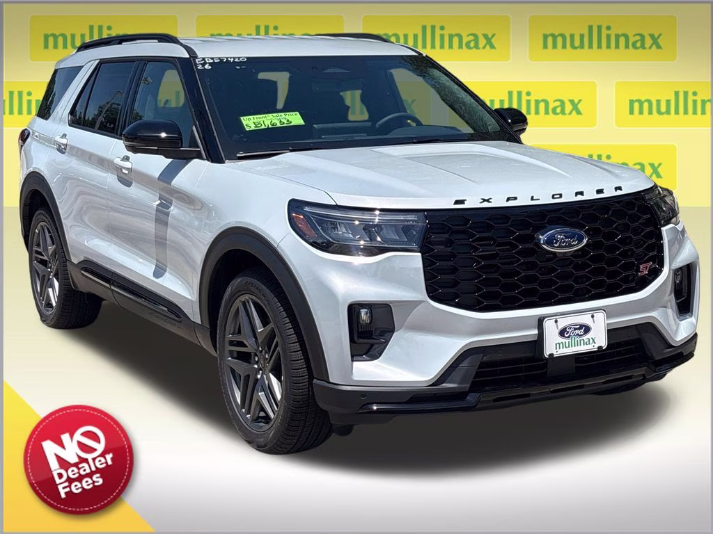 2026 White Metallic Ford Explorer ST RWD SUV