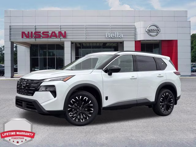 2026 Everest White Pearl Tricoat Nissan Rogue Dark Armor FWD SUV