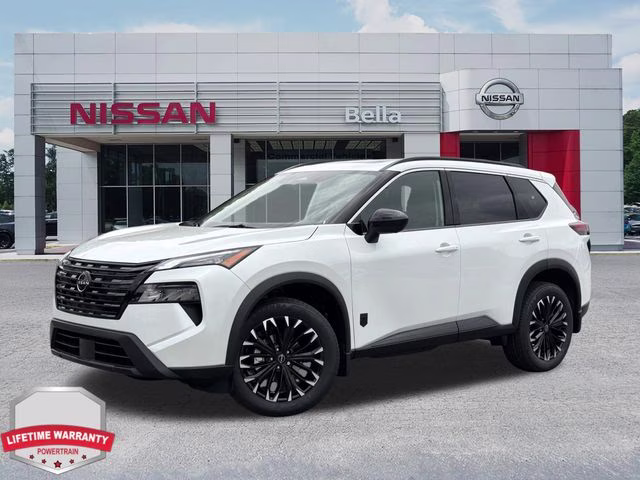 2026 Everest White Pearl Tricoat Nissan Rogue Dark Armor AWD SUV