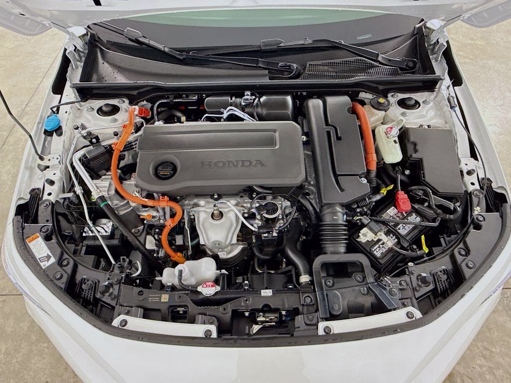 2026 Platinum White Pearl Honda Civic Hybrid Sport FWD Hatchback