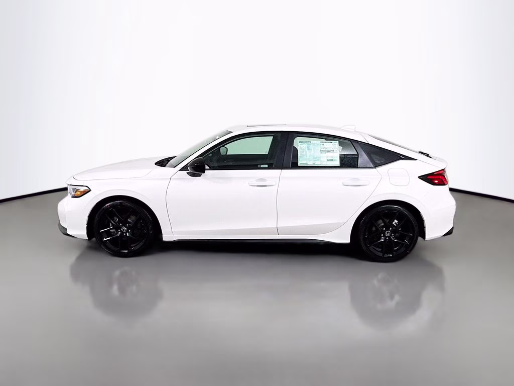 2026 Platinum White Pearl Honda Civic Hybrid Sport FWD Hatchback