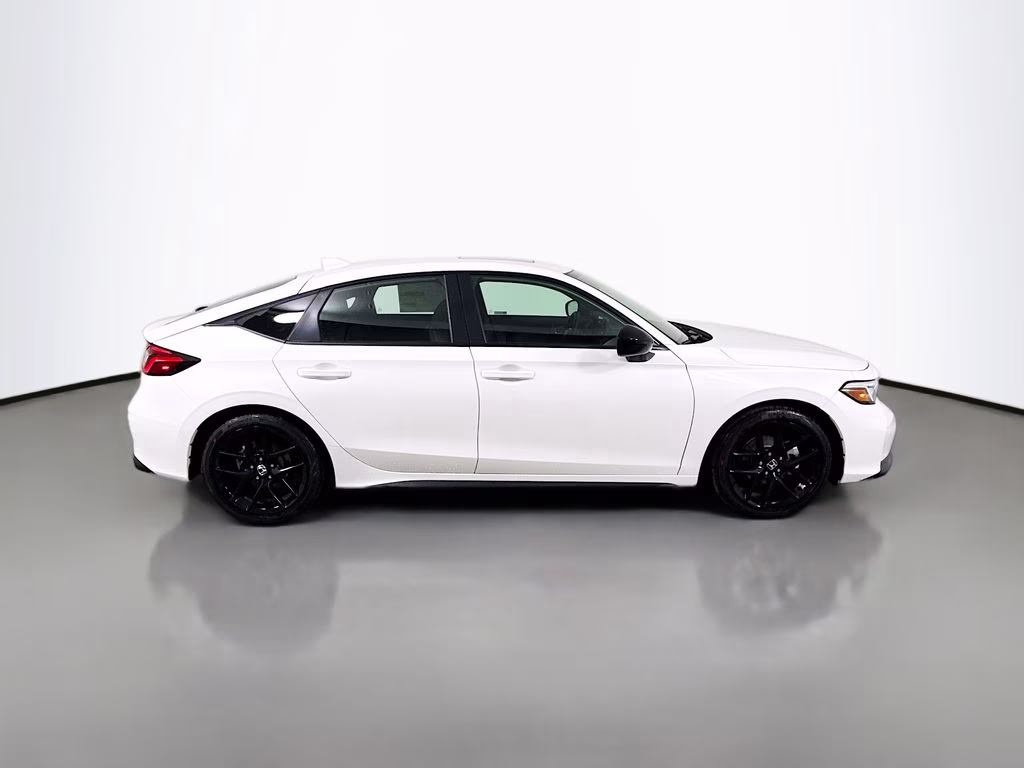 2026 Platinum White Pearl Honda Civic Hybrid Sport FWD Hatchback