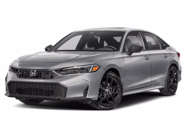 2026 Solar Silver Metallic Honda Civic Hybrid Sport FWD Sedan