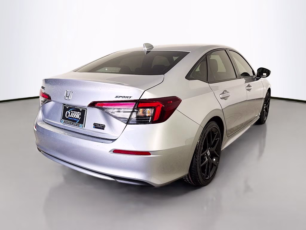 2026 Solar Silver Metallic Honda Civic Hybrid Sport FWD Sedan