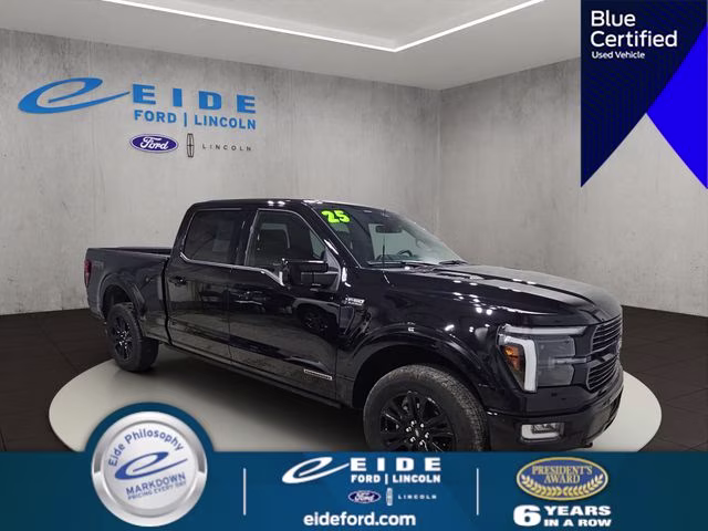 2025 Agate Black Metallic Ford F-150 Platinum 4X4 Truck