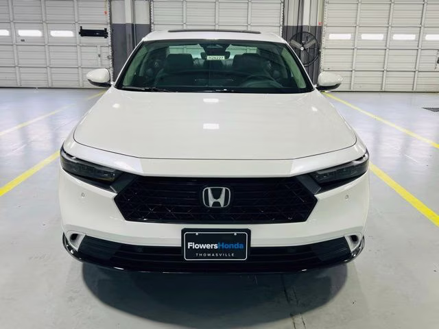 2026 Platinum White Pearl Honda Accord Hybrid EX-L FWD Sedan