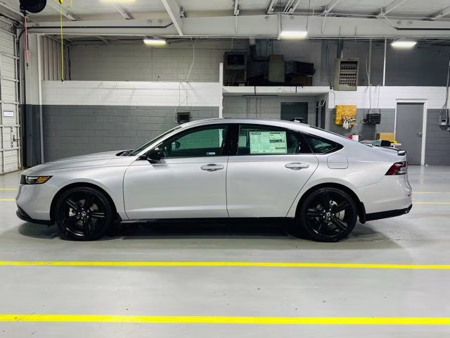 2026 Solar Silver Metallic Honda Accord Hybrid Sport-L FWD Sedan