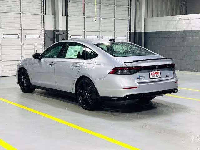 2026 Solar Silver Metallic Honda Accord Hybrid Sport-L FWD Sedan