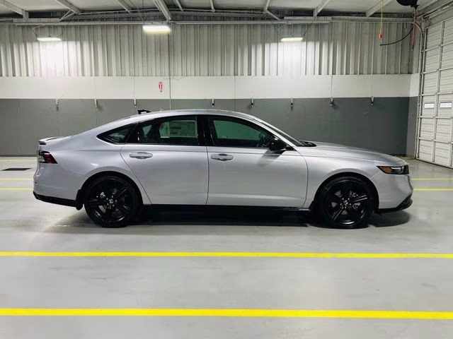 2026 Solar Silver Metallic Honda Accord Hybrid Sport-L FWD Sedan