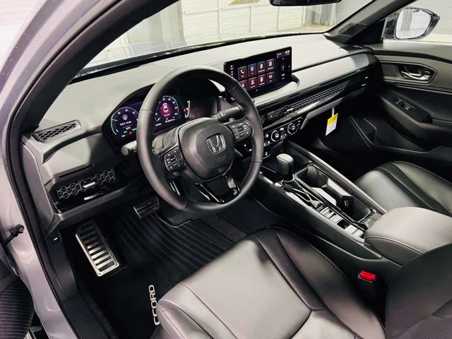 2026 Solar Silver Metallic Honda Accord Hybrid Sport-L FWD Sedan