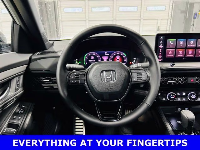 2026 Solar Silver Metallic Honda Accord Hybrid Sport-L FWD Sedan
