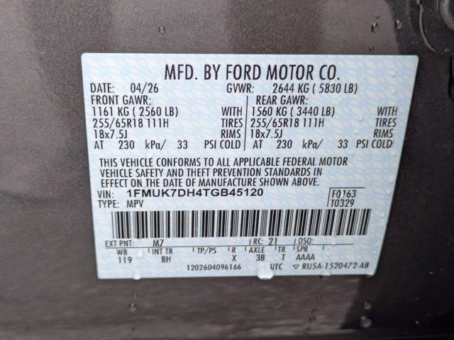 2026 Gray Metallic Ford Explorer Active RWD SUV