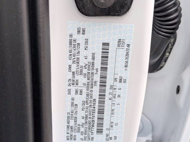 2026 Oxford White Ford Super Duty F-250 SRW XL 4X4 Truck