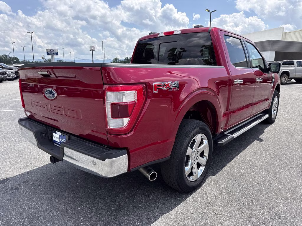 2023 Rapid Red Metallic Tinted Clearcoat Ford F-150 Lariat 4X4 Truck