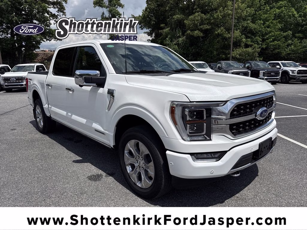 2023 Star White Metallic Tri-Coat Ford F-150 Platinum 4X4 Truck