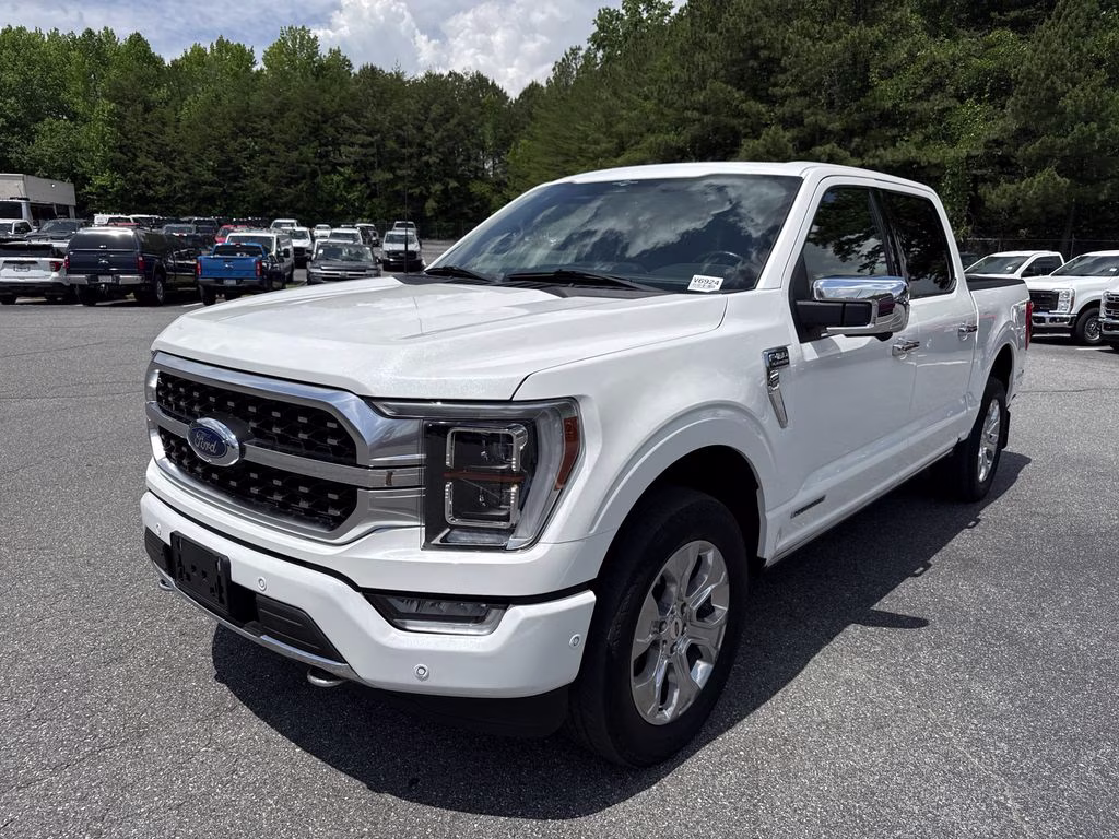 2023 Star White Metallic Tri-Coat Ford F-150 Platinum 4X4 Truck