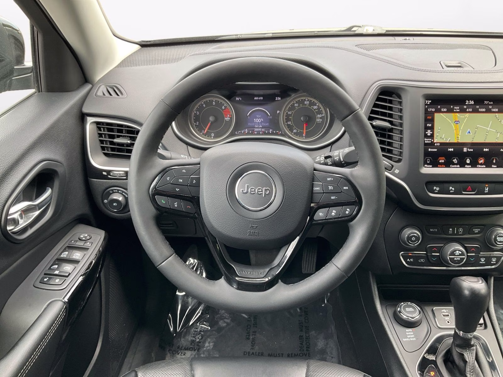 2023 Diamond Black Crystal Pearlcoat Jeep Cherokee Altitude 4X4 SUV